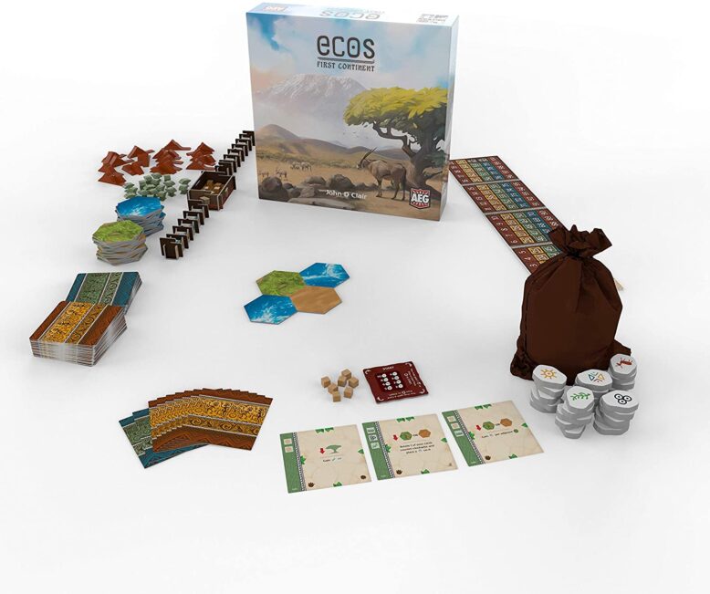 Ecos First Continent Board Game Components