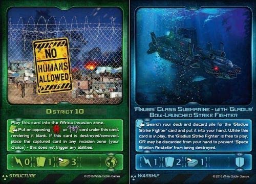 Invaders Armageddon Board Game Cards