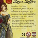 Love Letter Revised Edition Card Game Box Back
