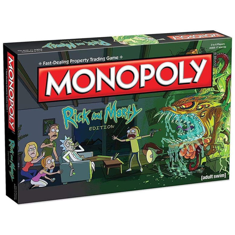 Monopoly Risk and Morty Board Game