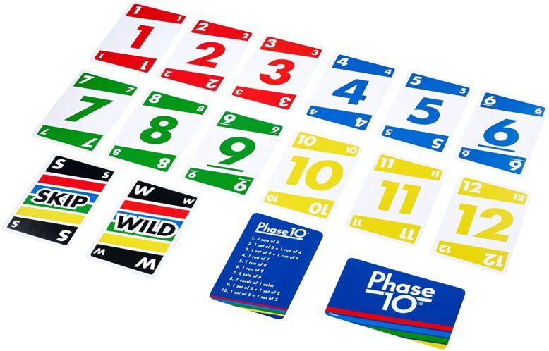Phase 10 Card Game Contents