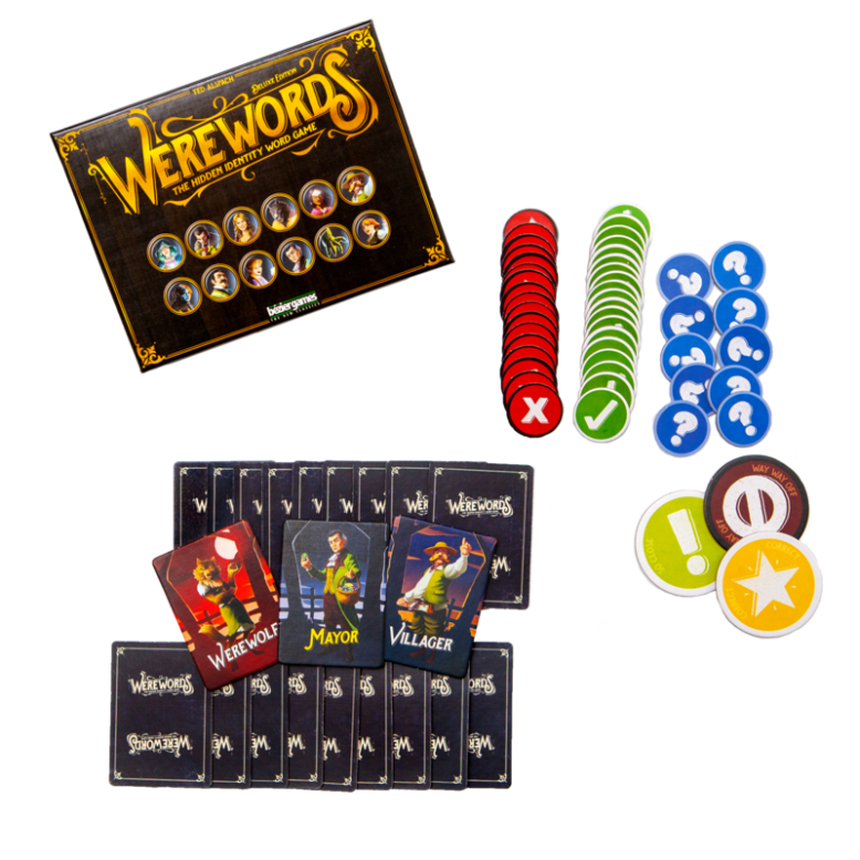 Werewords Deluxe Edition Board Game Contents