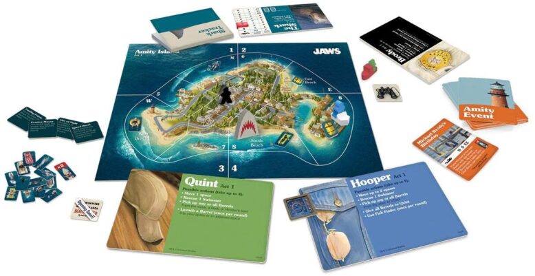 Jaws Board Game Contents
