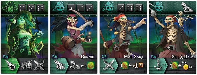 Tiny Epic Pirates Curse of Amdiak Cards