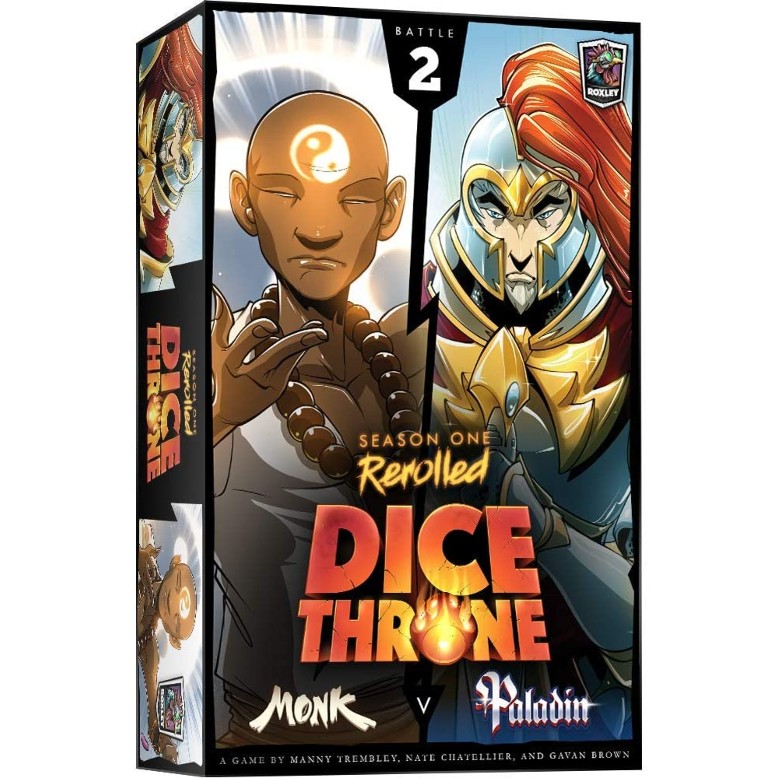 Dice Throne Season One ReRolled Monk v. Paladin