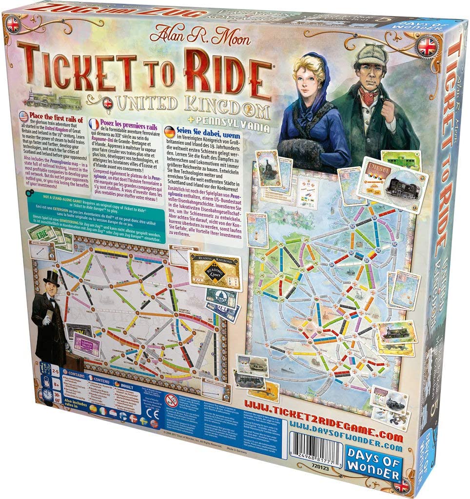 Ticket to Ride Map Collection: Volume 5 – United Kingdom & Pennsylvania ...