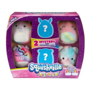 SQUISHMALLOWS SQUISHVILLE - Mini Plush (Squishville Mini Squishmallow 6 Pack)(Asst)