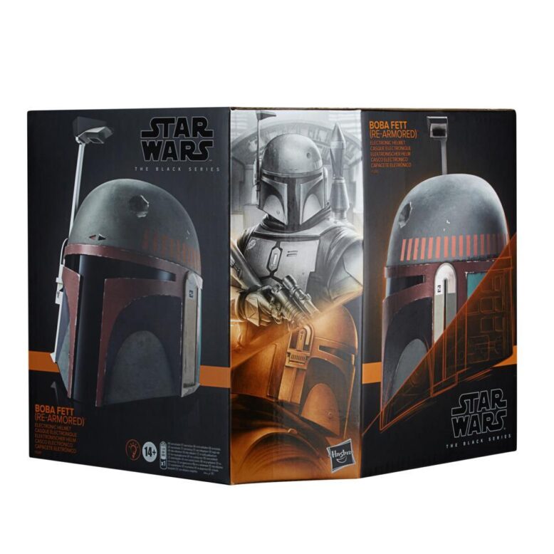 Star Wars The Black Series Boba Fett (Re-Armored) Premium Electronic Helmet, The Mandalorian Collectible